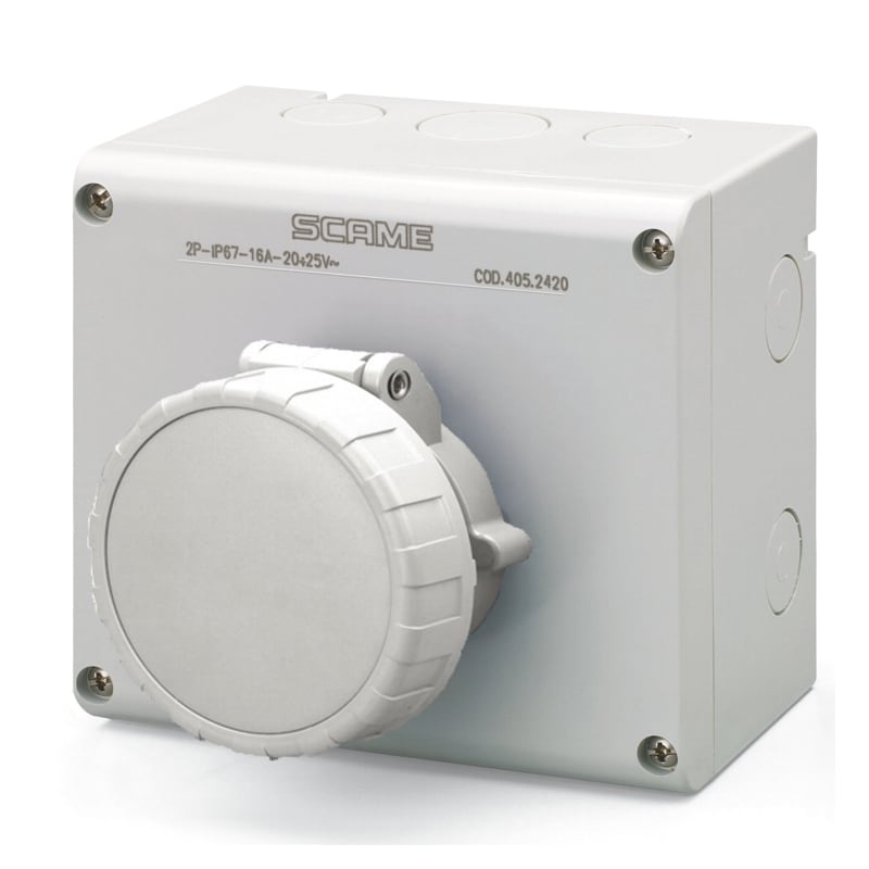 SCAME PARRE SPA - SCA505.2421 PRESA INTERBL. 16A 2P 12H IP66/IP67