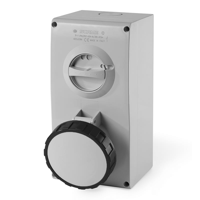 SCAME PARRE SPA - SCA505.63867 PRESA INTERBL. 63A 3P+T 5H IP66/IP67