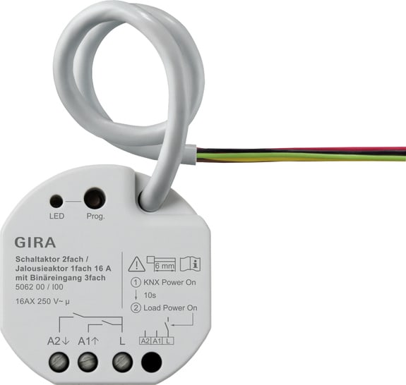 GIRA - GIR506200 Schalt-/Jal.aktor 2f/1f 16 A UP OneKNX