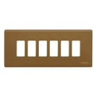 BTICINO - BTI506L/6/BR MAGIC - PLACCA 6P BRONZO