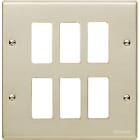 BTICINO - BTI506/6 MAGIC - PLACCA CON VITI A 6 POSTI OXIDAL