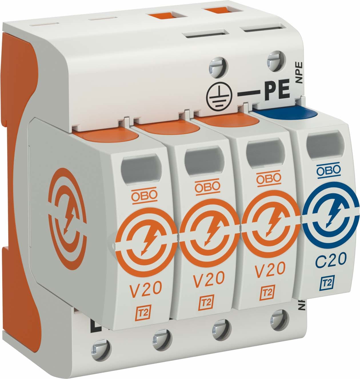 OBO BETTERMANN - OBO5095233 V20 SPD T2 3+1 150V 20 KA