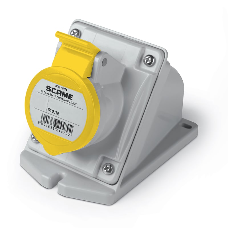 SCAME PARRE SPA - SCA512.1652 PRESA DA PARETE 16A 3P+N+T 4H IP44/IP54