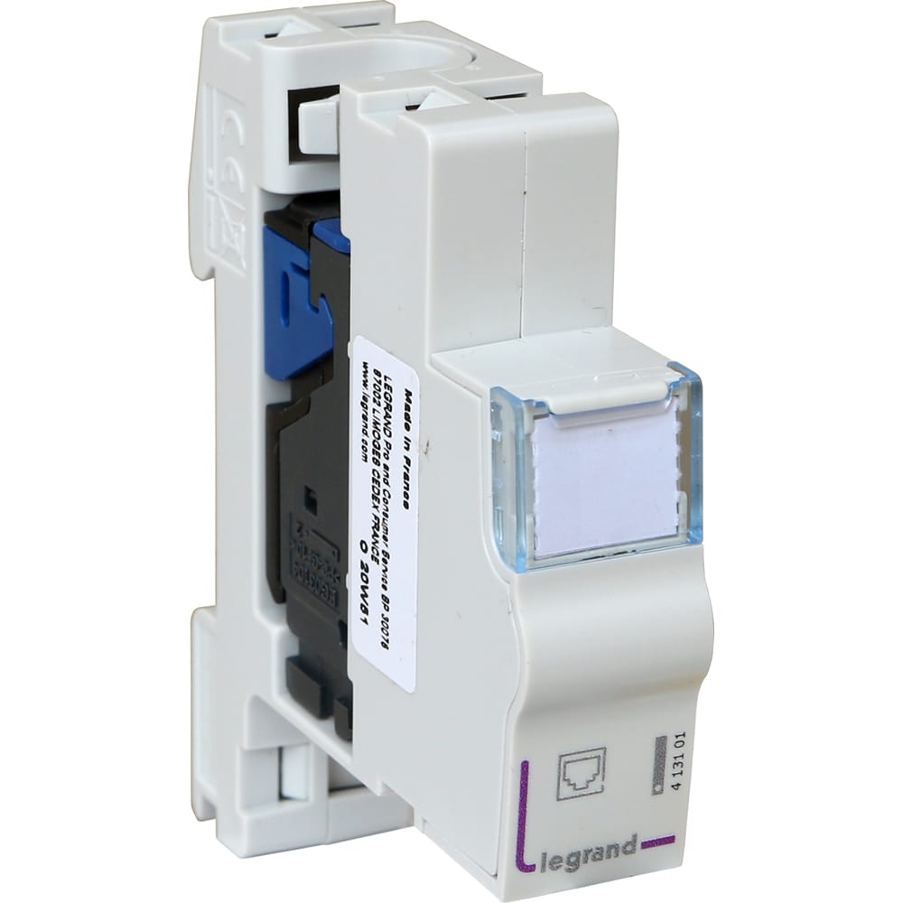 LEGRAND - LEG413101 CONNETTORE RJ45 CAT.6 UTP DA GUIDA DIN