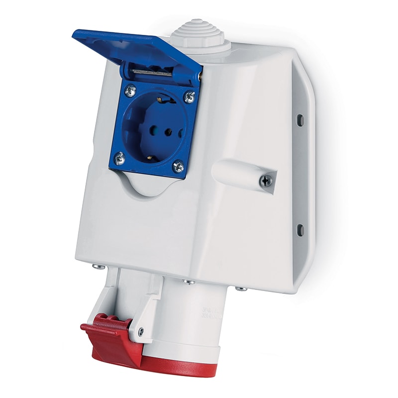 SCAME PARRE SPA - SCA513.3257-PF PRESA PARETE COMBI 32A 3P+N+T - P30