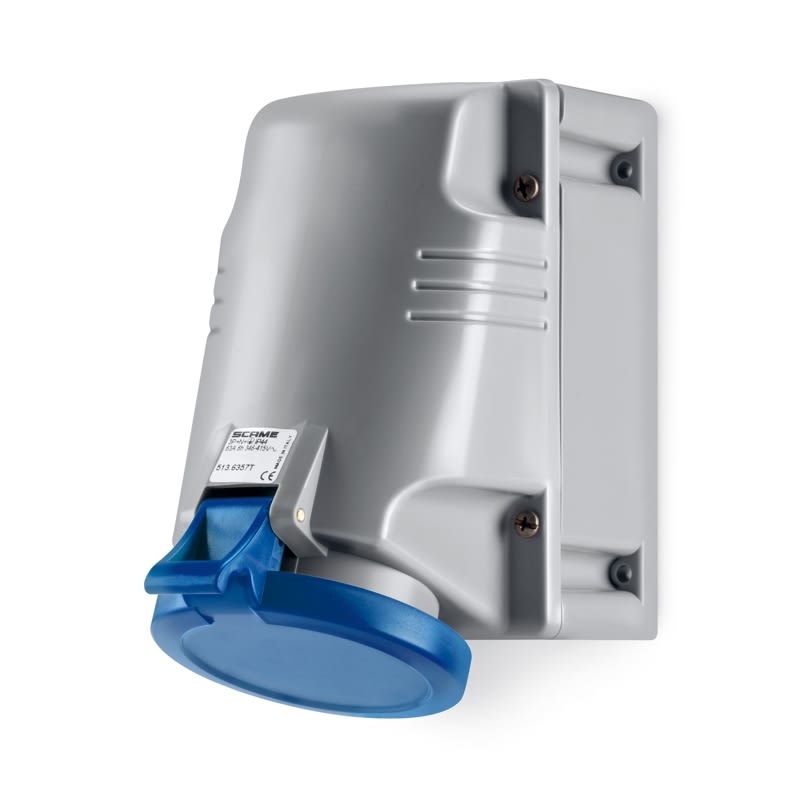 SCAME PARRE SPA - SCA513.6353T PRESA PARETE 2P+T IP44 63A 6H 200-250V