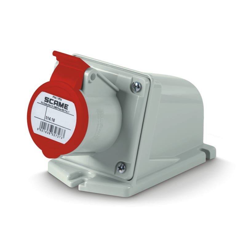SCAME PARRE SPA - SCA514.1657 PRESA PARETE 3P+N+T 16A 6H 380V IP44
