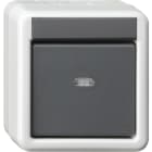 GIRA - GIR515230 Taster-BA 1f Kontrollf. + 2-Punkt KNX WG