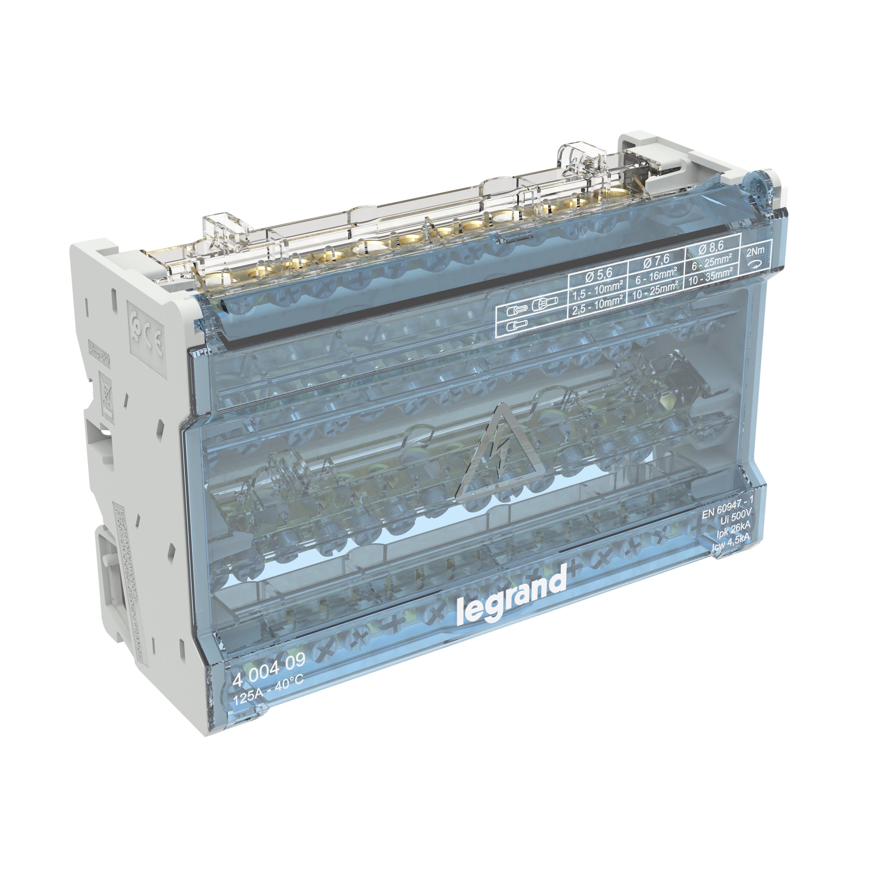 LEGRAND - LEG400409 RIPARTITORE MODULARE 4P 125A 8M