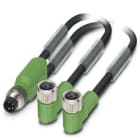 PHOENIX CONTACT - PHC1458703 SAC-3P-M8Y/2X0,3-PUR/M 8FR CAVO SENS/ATT