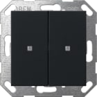 GIRA - GGI5173005 PULS. BIL. 2-M ONEKNX SYSTEM 55 NERO O