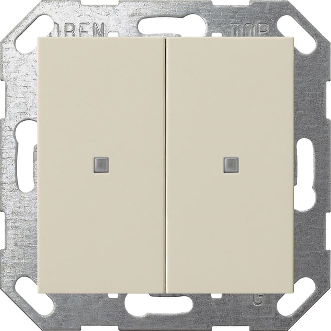 GIRA - GGI517301 PULS. BIL. 2-M ONEKNX SYSTEM 55 BNC CREM