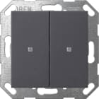 GIRA - GIR517328 Taster Wippe 2f OneKNX System 55 Anthraz