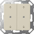 GIRA - GIR517401 Taster Wippe 2f Pfeile OneKNX System 55