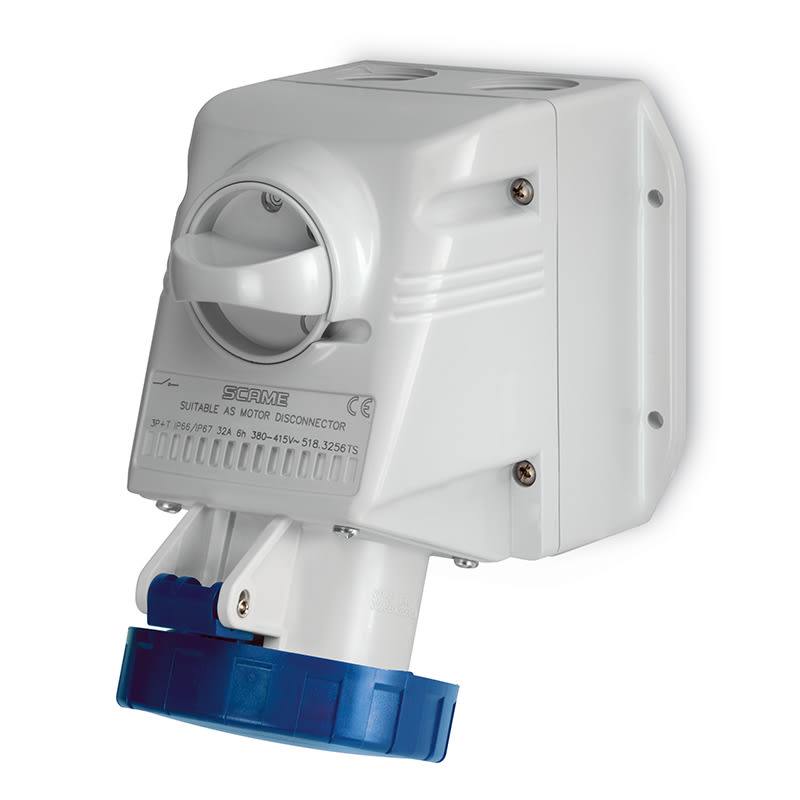 SCAME PARRE SPA - SCA518.1657TS PRESA PARETE 3P+N+T IP66/IP67 16A 6H