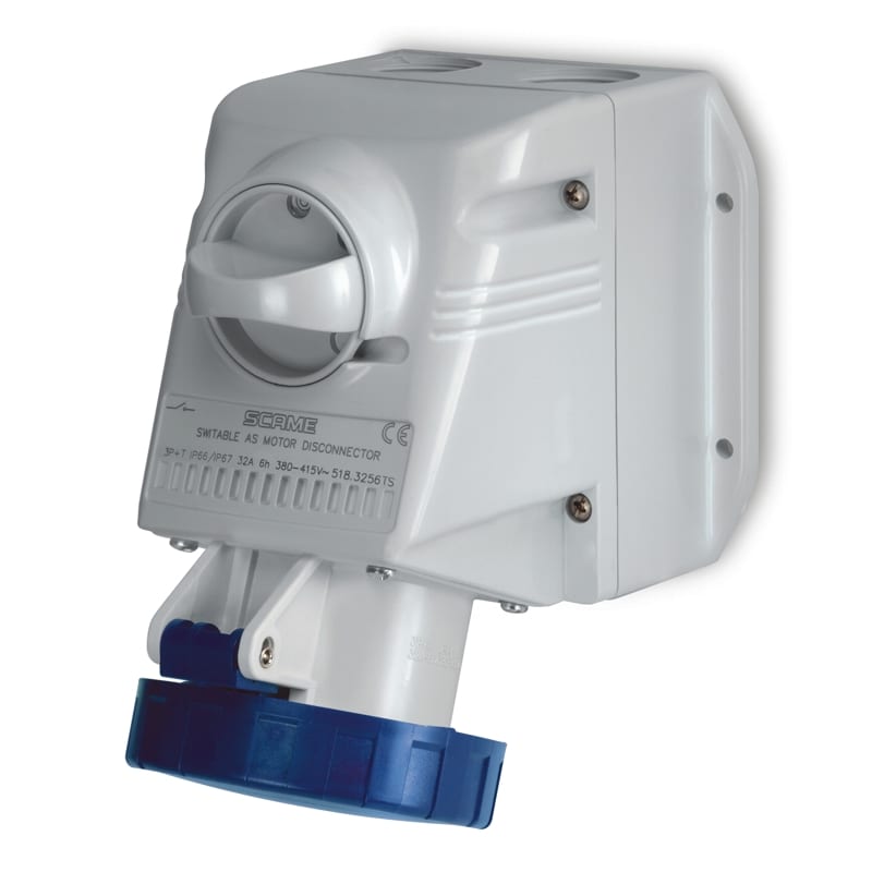 SCAME PARRE SPA - SCA518.3253TS.A PRESA PARETE 2P+T IP66/IP67 32A 6H