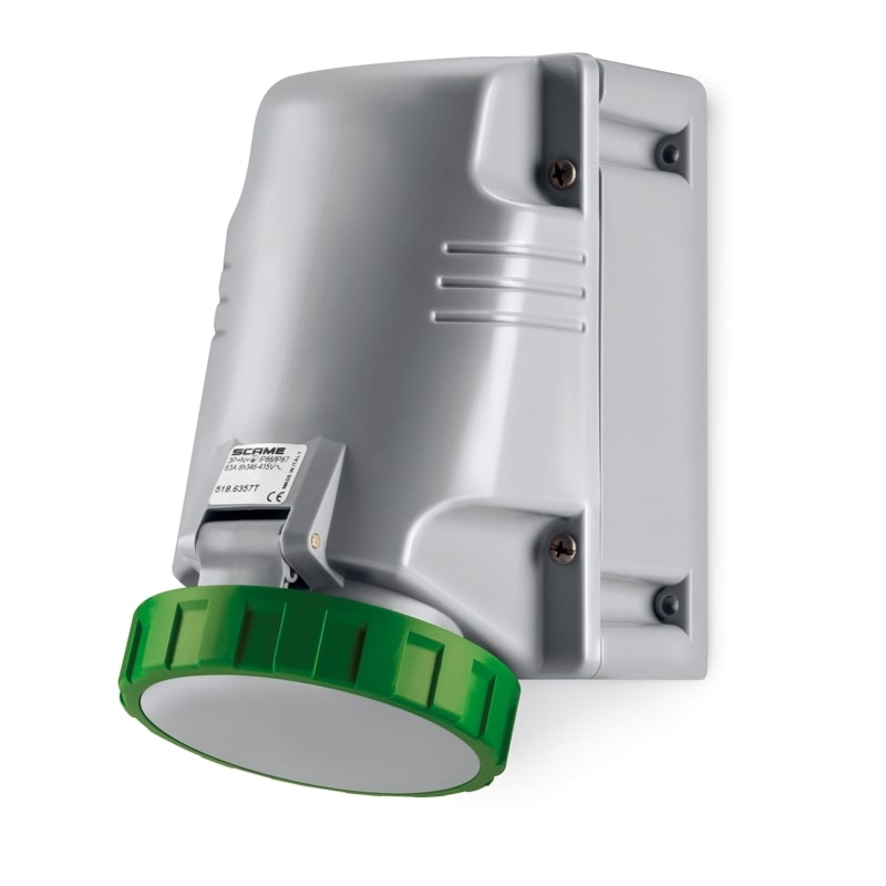 SCAME PARRE SPA - SCA518.63571T PRESA PARETE 63A 3P+N+T 10H >50V