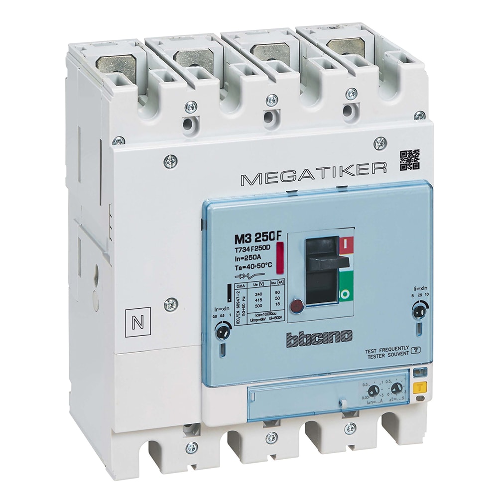 BTICINO - BTIT734F250D MEGATIKER M3 250 TM+DIFF 4P 250A 36KA