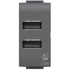 4 BOX SRL - 4BX4B.L.USB.24 USB 2.4 BT LIVINGLIGHT ANTRACITE