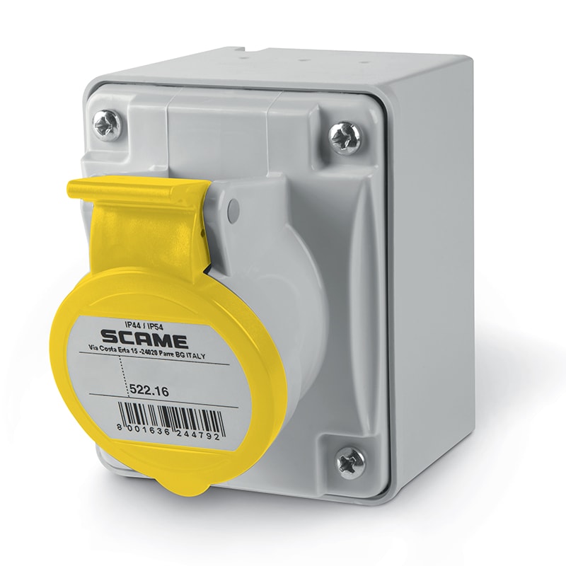 SCAME PARRE SPA - SCA522.1650 PRESA PAR.C/DIR.2P+T 16A 44 4H