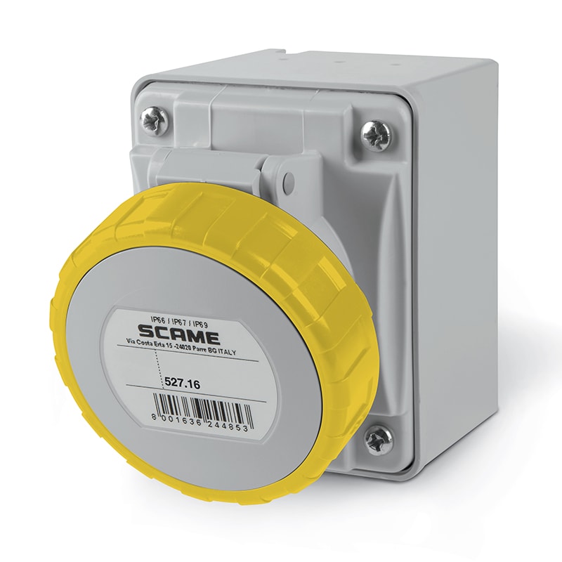 SCAME PARRE SPA - SCA527.1650 PRESA PAR.C/DIR.2P+T 16A 67 4H