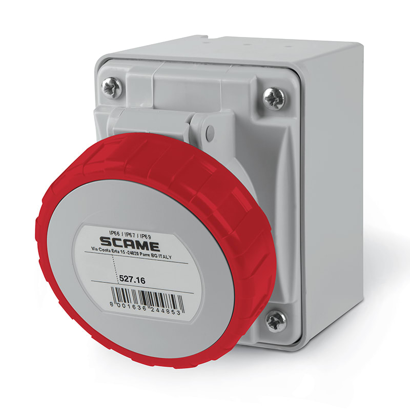 SCAME PARRE SPA - SCA527.1656 PRESA PAR.C/DIR.3P+T 16A 67 6H