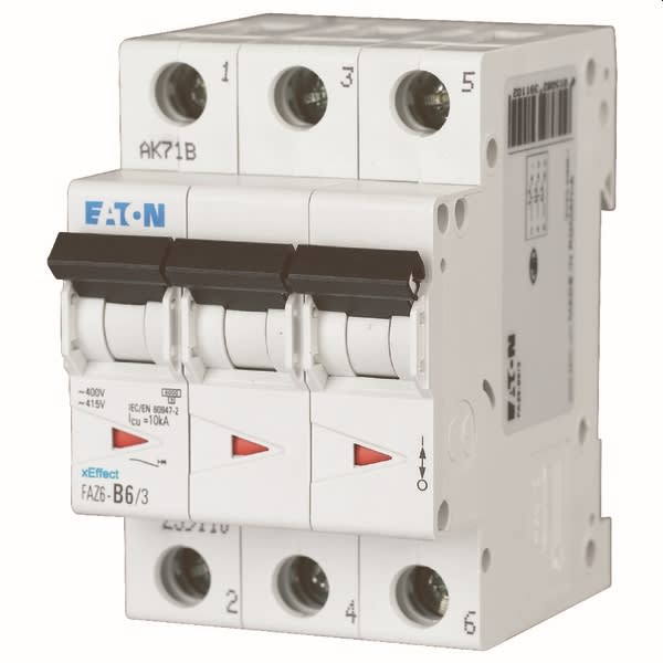 EATON - EAO239114 FAZ6-B20/3 INT. MT 6KA 3P B 20A