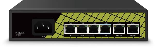 IESS SRL - EAA53039 SWITCH 6 PORTE TOTALI CON POTENZA 60W