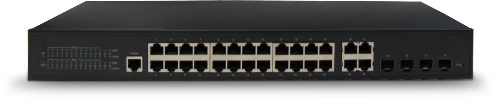 IESS SRL - EAA53049 SWITCH 24 PORTEPOE+4 FIBRA, MAX 400W