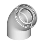 INTERGAS - IGS53102220 CURVA COASSIALE PPS 60/100 45G