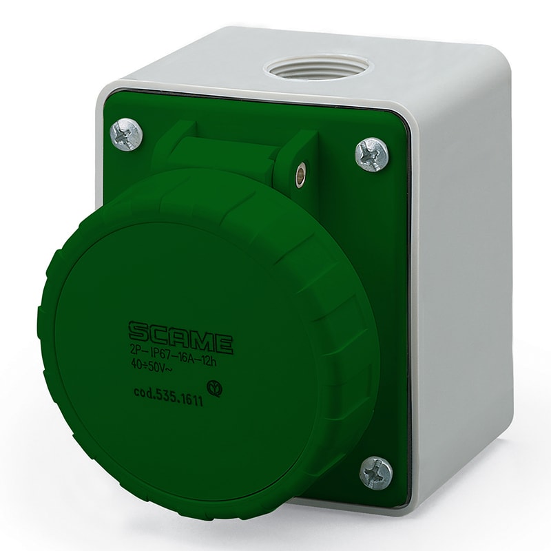 SCAME PARRE SPA - SCA535.32112 PRESA PARETE C/DIR.2P 32A <50V 2H IP67