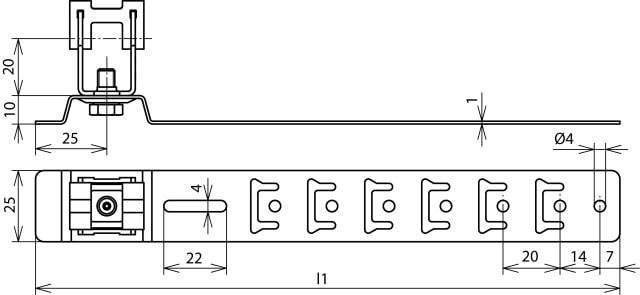 DEHN ITALIA SPA - DEH206227 Dachleitungshalter