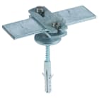 DEHN ITALIA SPA - DEH275230 Staffa portafilo con cavallotto in Zama per Pt -30mm Fe/tZn con vite e tassello