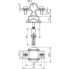 DEHN ITALIA SPA - DEH274260 STAFFA PORTA ASTA INOX PER TD 16MM