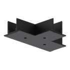 LINEA LIGHT (ILED) - ILD81079 COPERTURA GIUNTO A T INCASSO NERO