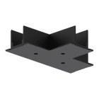 LINEA LIGHT (ILED) - ILD81079 COPERTURA GIUNTO A T INCASSO NERO