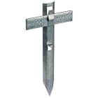 DEHN ITALIA SPA - DEH290002 Distanziatore Fe/tZn esecuzione diritta L 280mm per Td 8-10mm Pt - 40mm