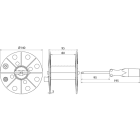 DEHN ITALIA SPA - DEH585200 Drahthaspel K-grau B 80mm