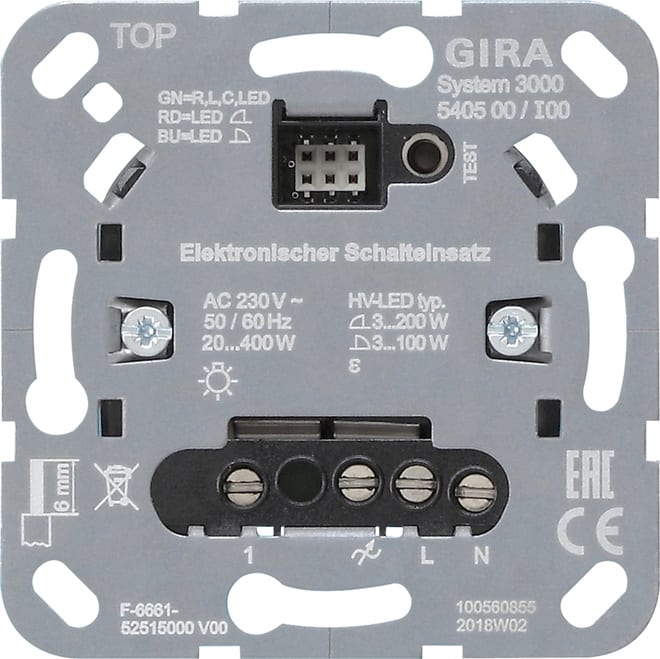 GIRA - GGI540500 S3000 elektr. Schalteins. Einsatz