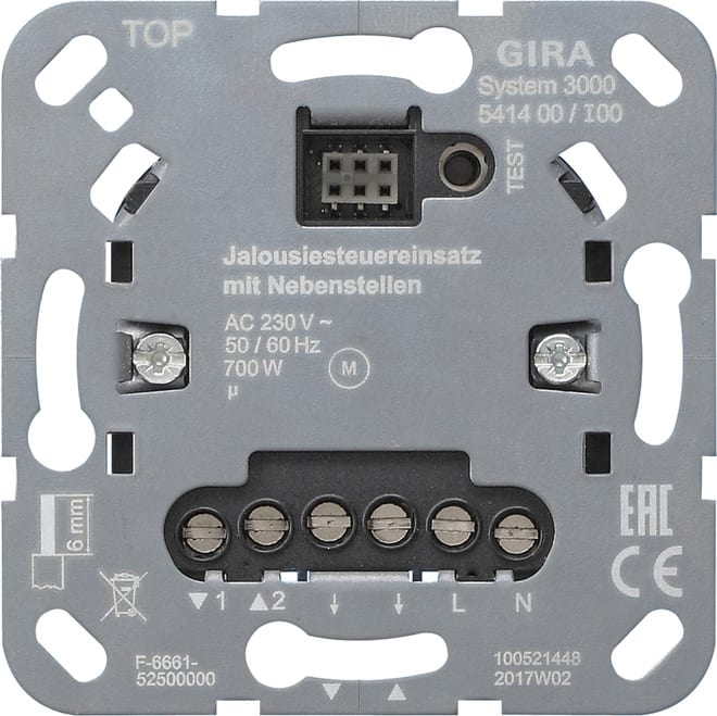 GIRA - GIR541400 S3000 Jal.steuereins. + Nebenst.eing. Ei