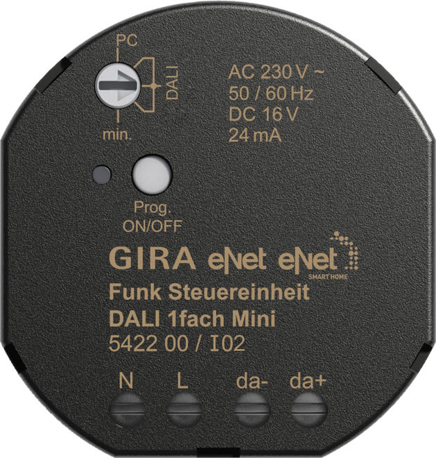 GIRA - GIR542200 Funk Steuereinheit DALI 1f Mini Gira eNe