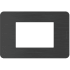 BTICINO - BTIJA4803EN MATIXGO - PLACCA 3P BLACK NICKEL