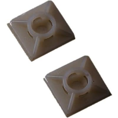 MASTER SRL - MST5469 BASETTA ADESIV.19X19X3.6MM IN NYLON NERO