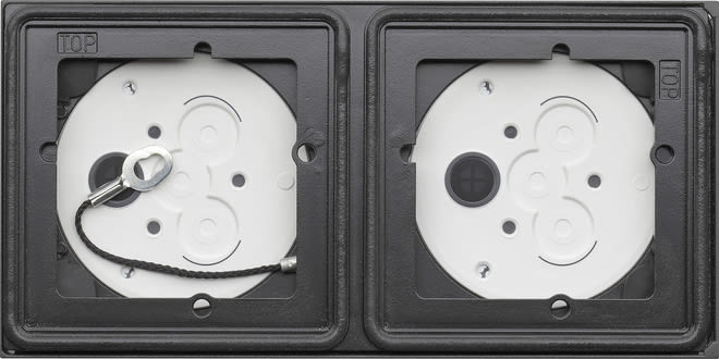 GIRA - GIR5502910 SCATOLA SOPRA INT. 2X SYSTEM 106 ANTRACI