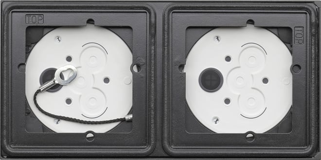 GIRA - GIR5502910 AP-Gehause 2f System 106 Anthrazit