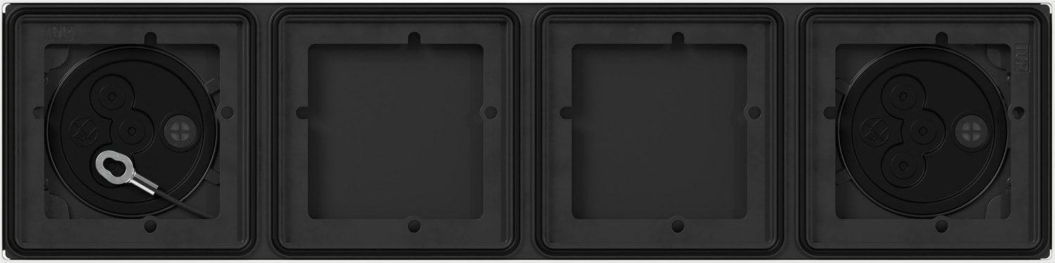 GIRA - GGI5504902 SCATOLA SI 4 MOD. SYSTEM 106 BNC TRAFFIC