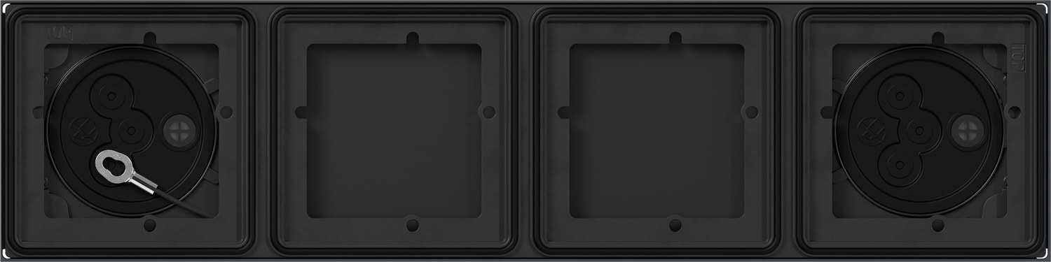 GIRA - GGI5504910 SCATOLA SI 4 MOD. SYSTEM 106 ANTRACITE