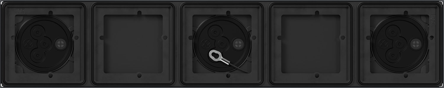 GIRA - GGI5505910 SCATOLA SI 5 MOD. SYSTEM 106 ANTRACITE