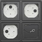GIRA - GGI5508910 SCATOLA SI 2X 2 MOD. SYSTEM 106 ANTRACIT