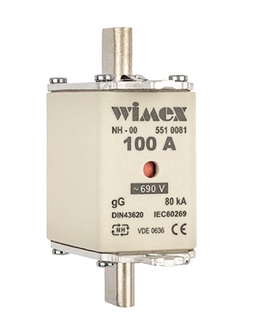 WIMEX - WIM5510081 NH 00 G-6 100A FUSIBILI